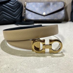Ferragamo womens belt nude 29 inches length